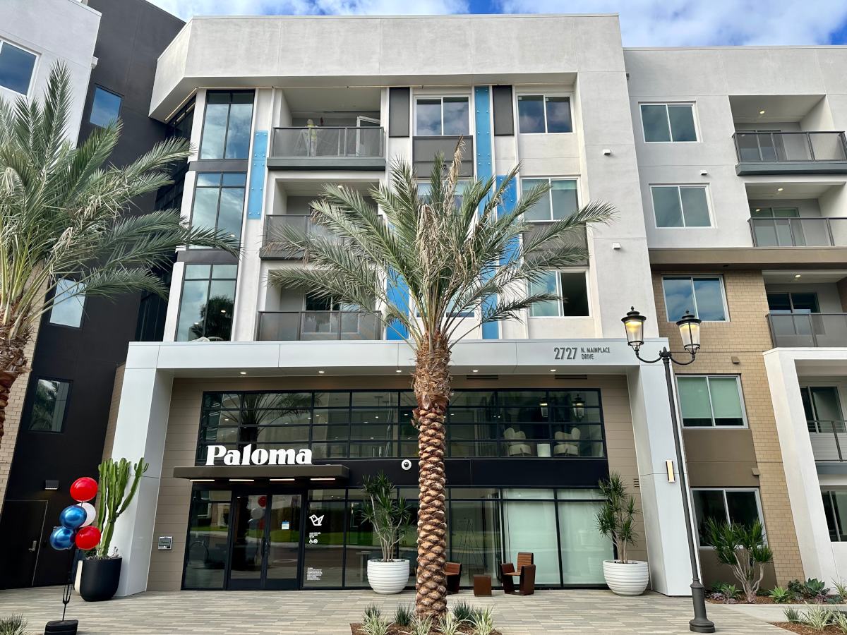 a contemporary retail facade