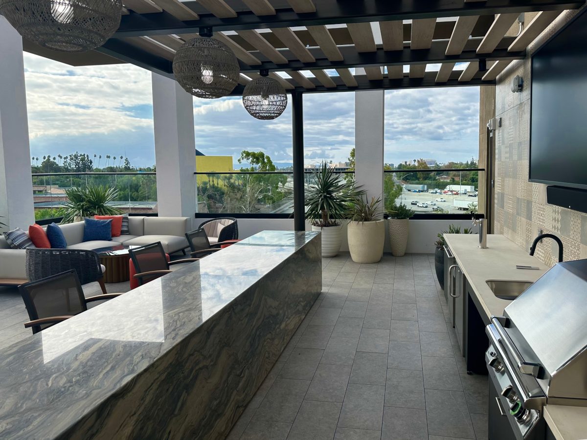 a contemporary retail facade